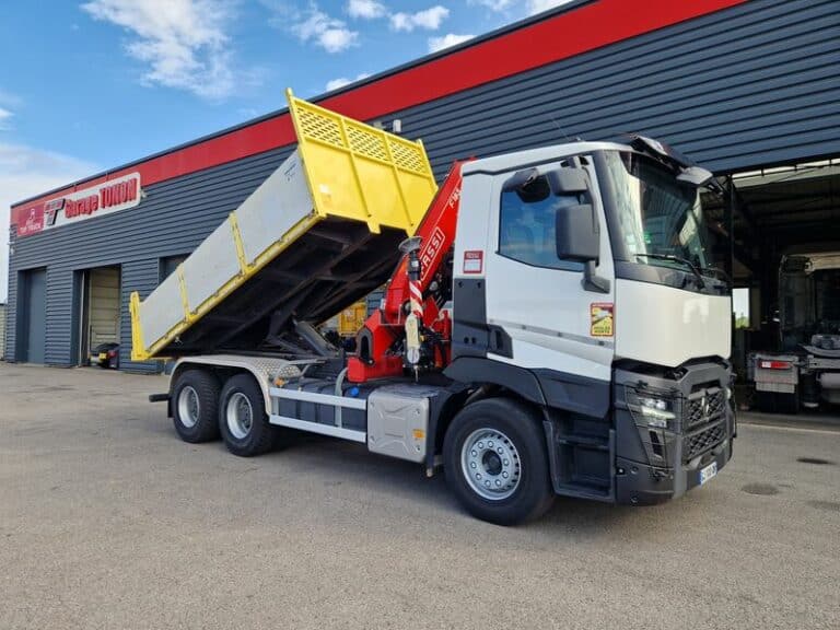RENAULT C440 BENNE + GRUE