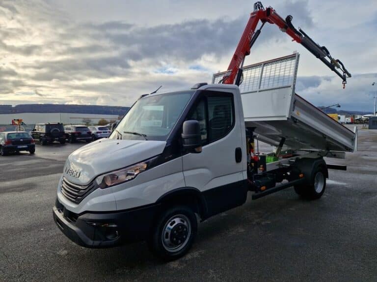 IVECO DAILY 35-160 TIPPER + REMOTE-CONTROLLED CRANE + HYDRAULICS