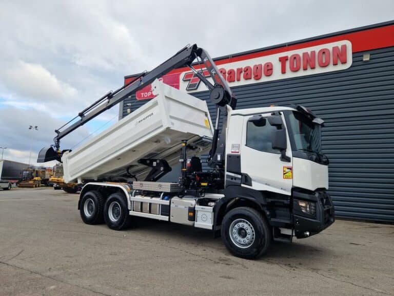 RENAULT K440 VOLQUETE DOBLE + GRÚA