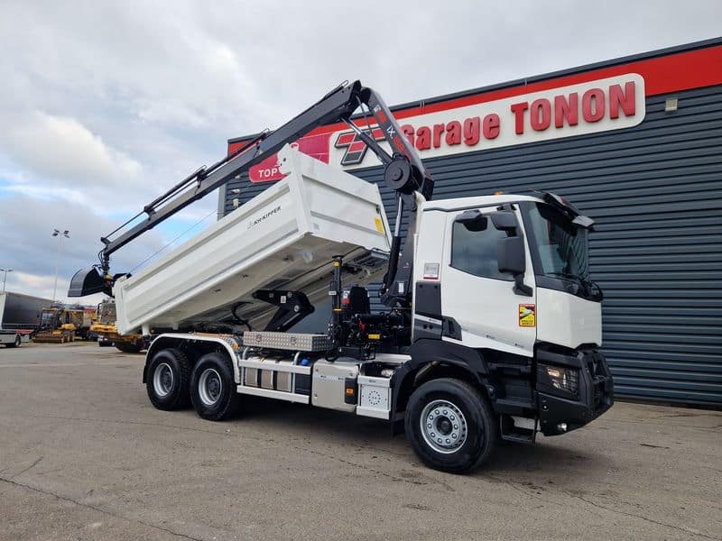 RENAULT K440 Double-Tipper + Crane