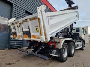 IVECO X-WAY 480 BI-BENNE + GRUE / INTARDER