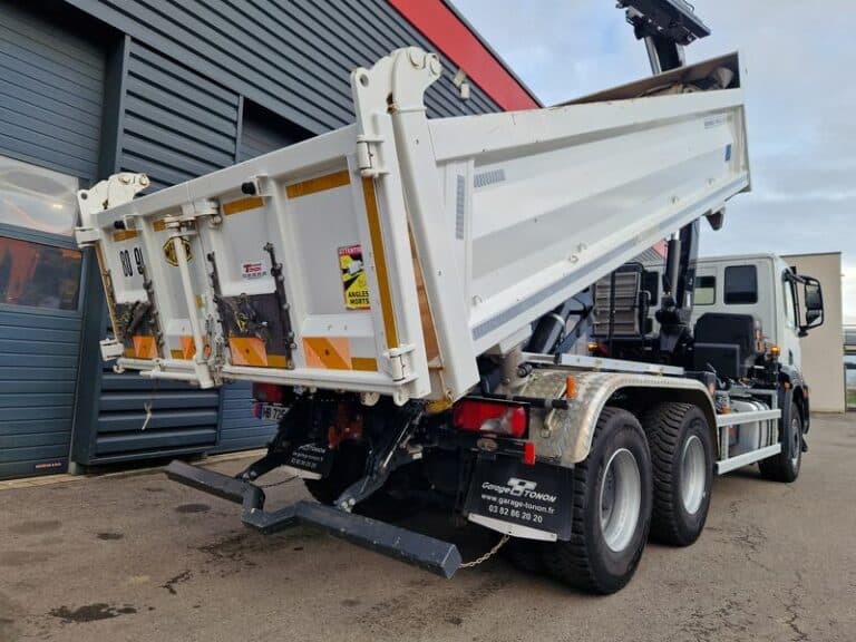 IVECO X-WAY 480 BI-BENNE + GRUE / INTARDER