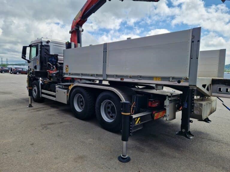 MAN TGS 33.510 + FAYMONVILLE PLATEAU RIDELLES EXTENSIBLE